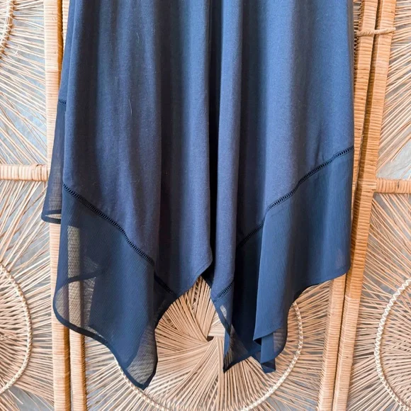 Tommy Bahama Cotton Modal Scarf Black Sleeveless Dress SZ L/XL NWT - Picture 2 of 5